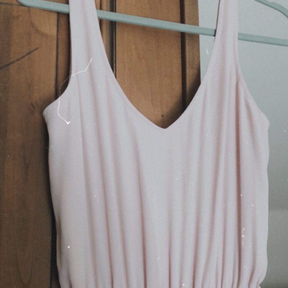 Blush maxi dress